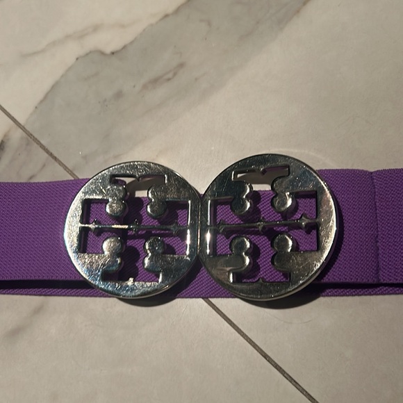 Authentic Tory Burch, rare purple belt adjustable - Picture 2 of 7